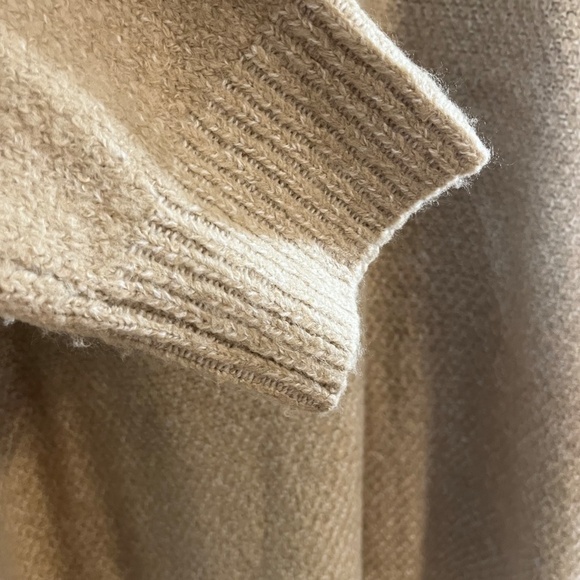 Calvin Klein Women Sweater Size 1X Tan Cowl Neck Pullover Knit Vintage Neutral - Picture 6 of 14